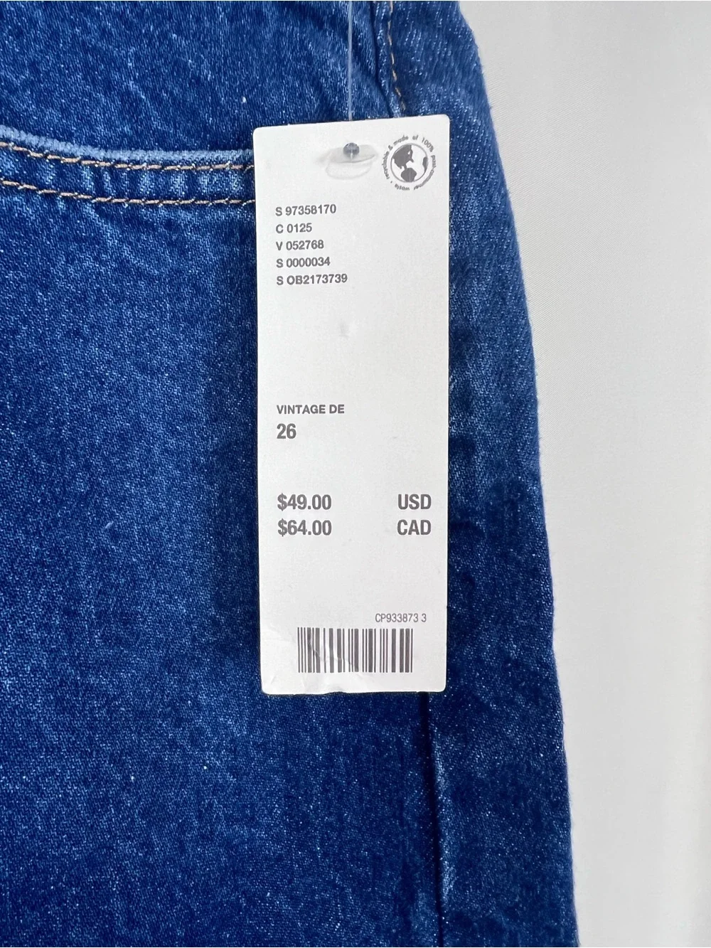 Urban Outfitters BDG Frayed Hem Long Denim Shorts